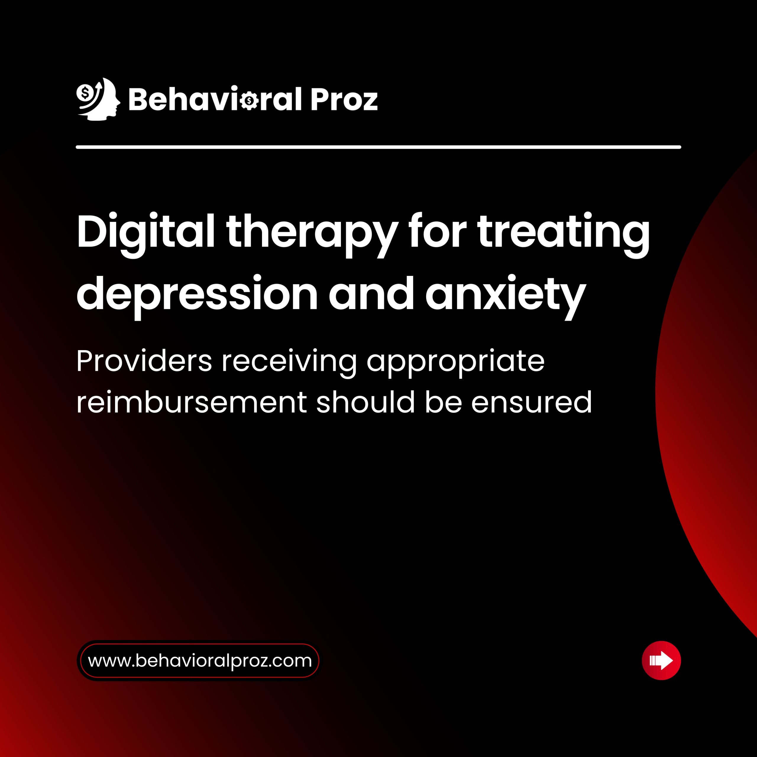 digital therapy for treating depression and anxiety