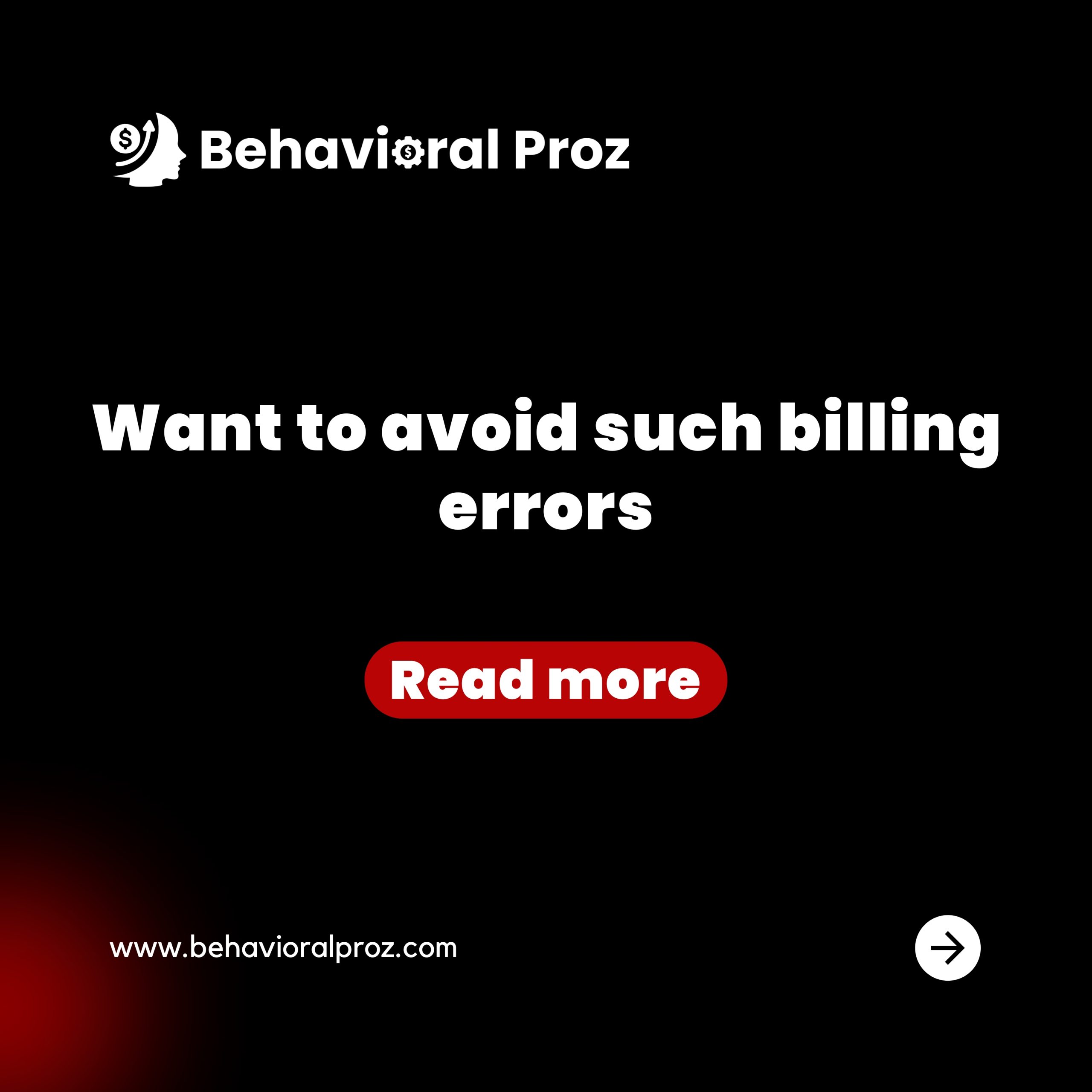 Avoid billing errors
